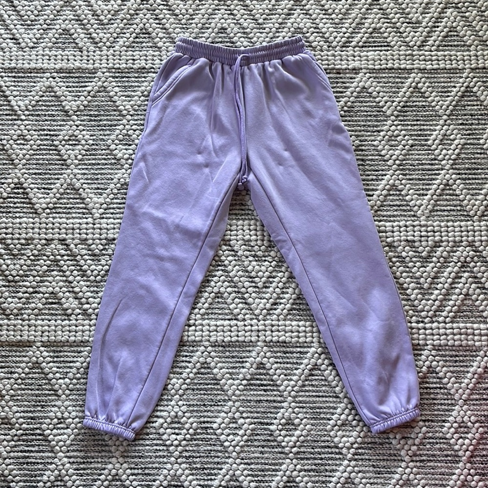 H&M Lavender Purple Jogger Sweatpants